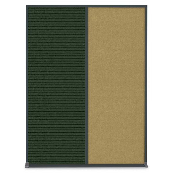Single Door Radius Plus Corkboard, 18"X, UV8000PLUS-SATIN-CLOUD